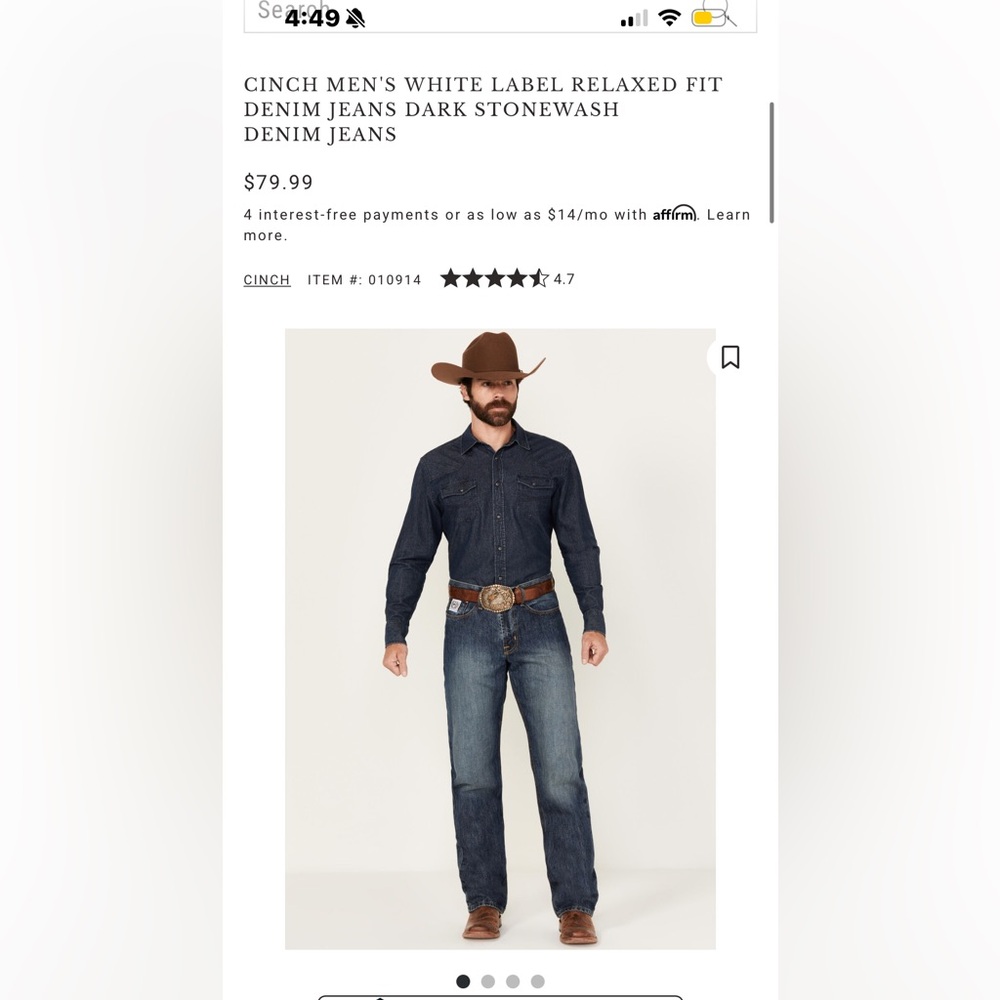 Men’s Cinch Jeans